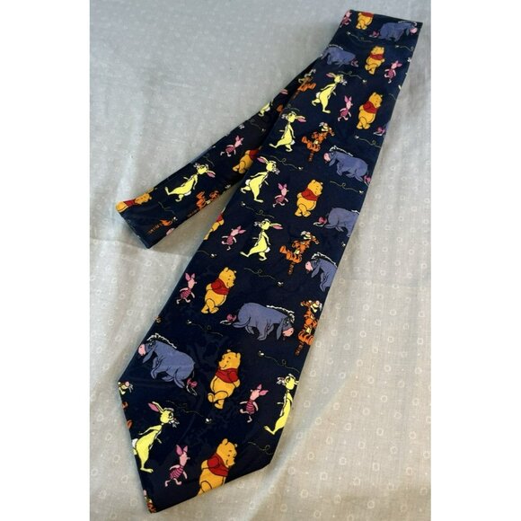 Disney Winnie the Pooh Tigger Eeyore Piglet Rabbit Necktie Novelty Tie - Picture 1 of 4